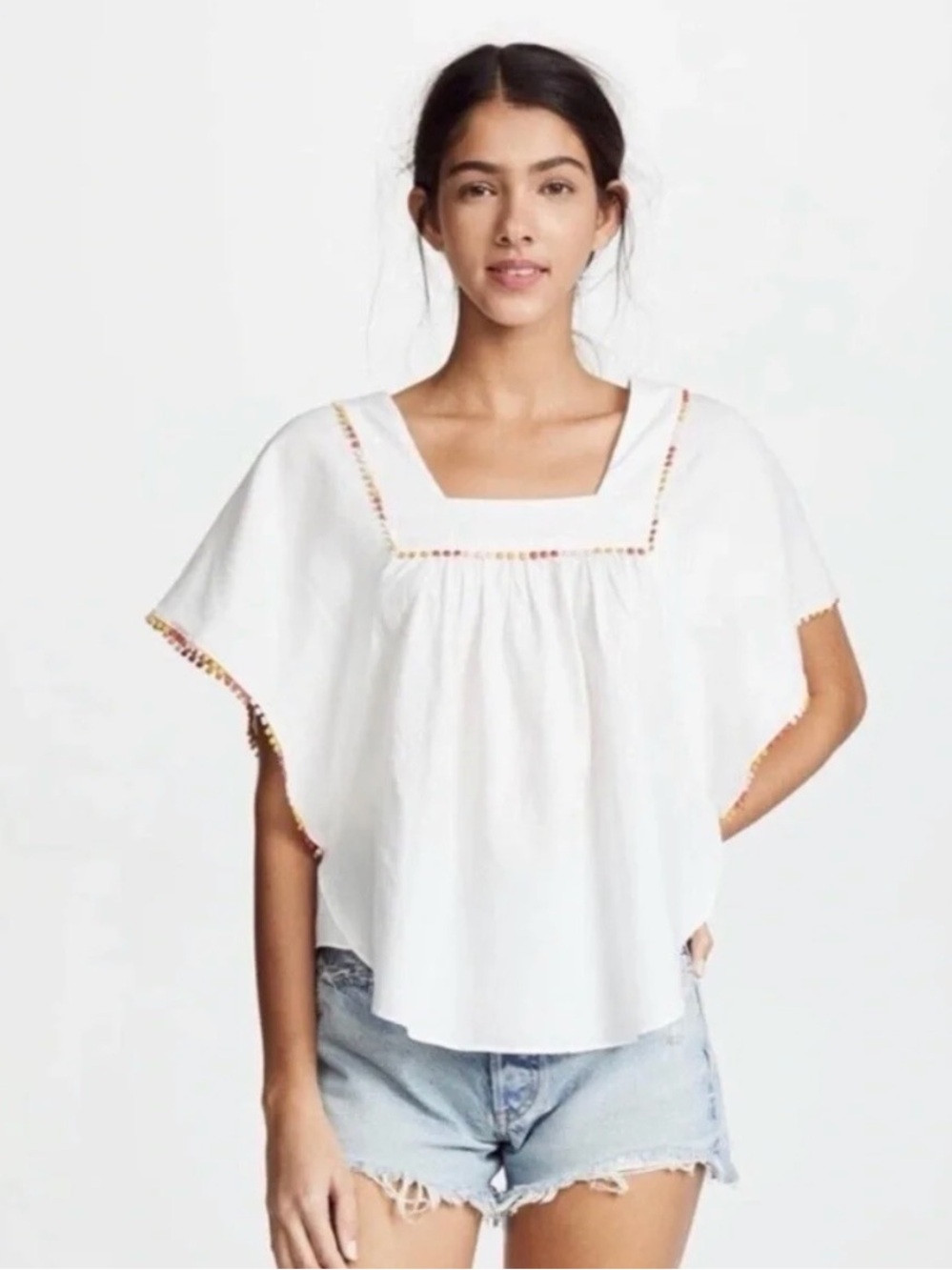 Madewell NWOT Pom Pom Butterfly Top